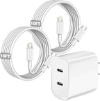 iPhone Charger, Dual Port USB C iPhone Charger Fast Charging Block, Super Fast by SpeedScope