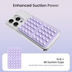 2PCS Silicone Suction Cup Phone Case Mount Double Sided, Hands-Free Phone - Image 3