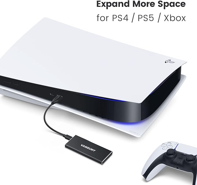 Vansuny 1TB Portable External SSD, USB 3.1 Gen2 500MB/s High-Speed Data Transfer - Image 7