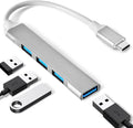 4 Ports USB C to USB Hub, Aluminum Type C to USB A 3.0 Adapter, Plug and Play by Unknown