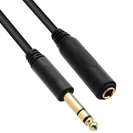 Tisino 1/4 Extension Cable 20 ft, Headphone Extension Cable Quarter inch TRS by Tisino