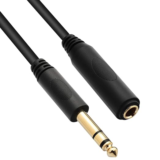 Tisino 1/4 Extension Cable 10 ft, Headphone Extension Cable Quarter inch TRS by Tisino