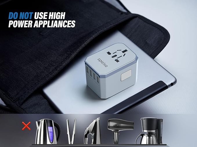 EPICKA European Travel Plug Adapter, Universal Travel Adapter - Image 5