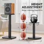 Universal Bookshelf Speaker Stands Pair - Image 2