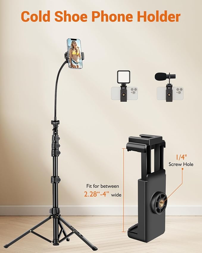 Phone Tripod, Overhead Phone Stand - Image 5