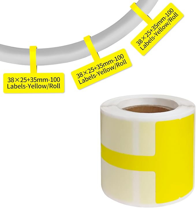 100 Pcs Cable Labels by PUQU