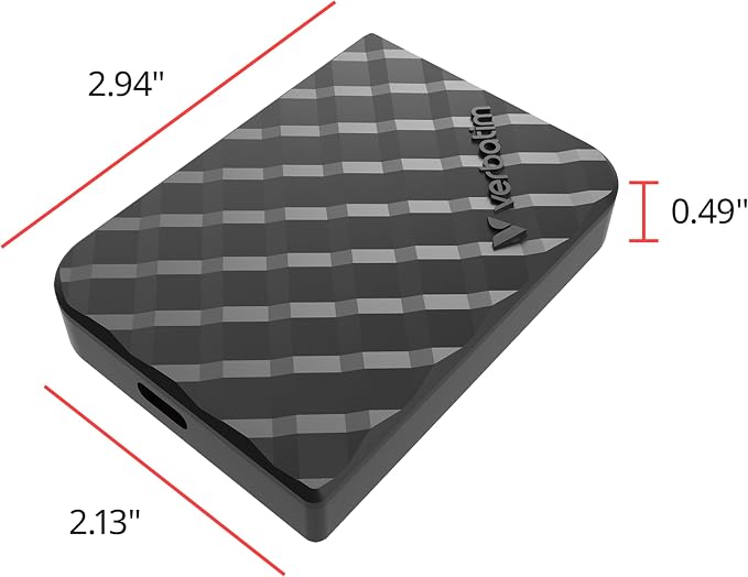 Verbatim 1TB Store 'n’ Go Mini External Solid State Drive USB 3.2 Gen 1 USB-C - Image 2