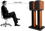 Speaker Stands Wood Grain Universal Floor Speaker Stands 24 Inch Floor Stand - Image 8