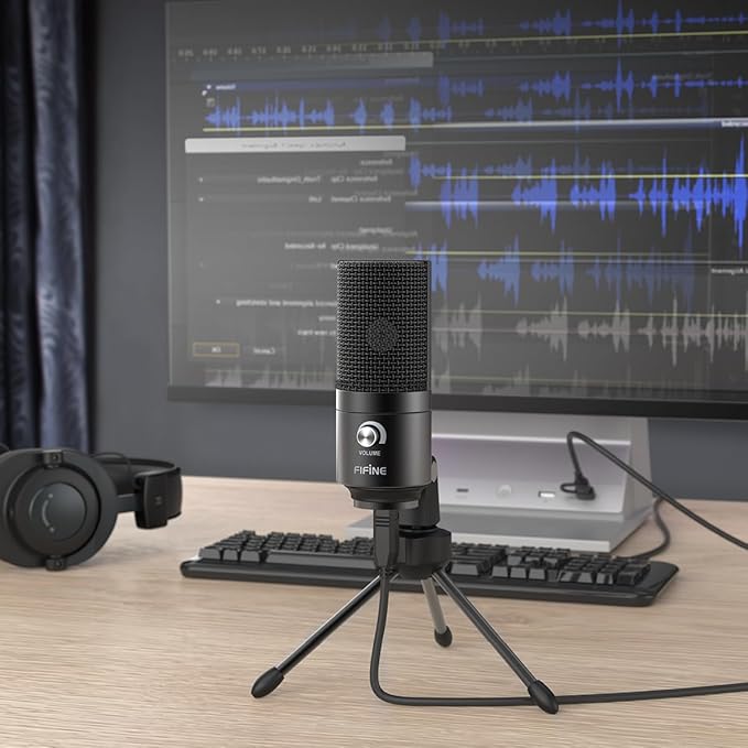 FIFINE USB Microphone, Metal Condenser Recording Microphone - Image 11