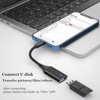 IVSHOWCO Camera Adapter for iPhone, iPad to USB OTG Cable Adapter, Supports USB - Image 3