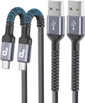 USB C Cable 10FT, Type C Cable 3A Fast Charging Upgraded Extra Durable Braided by PRAKIE