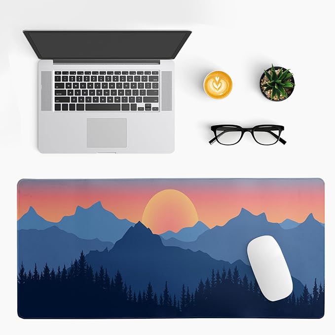 Japanese Mountain Landscape Gaming Mouse Pad Extended Large Mousepad - Image 3