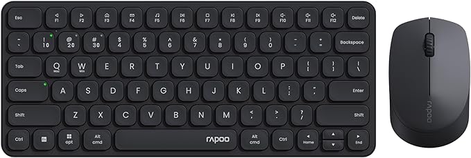Rapoo 9010M Multi-Device Keyboard and Mouse Combo, 2.4GHz/Bluetooth 5.0/4.0 by RAPOO