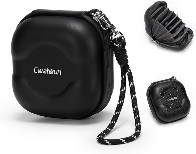 Cwatcun Hard Shell Lens Filter Case, Camera Filter Case by FocusonCameraBag