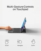 Belkin Everyday Keyboard Case w/Cradle, Backlit Bluetooth Keyboard, Magnetic - Image 4