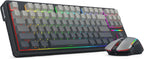 Redragon Wireless Mechanical Keyboard and Mouse Combo, RGB Backlit, TKL Creamy by REDRAGON