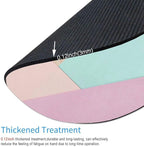 Round Mouse Pad, Wood Pink Green Purple Splice Mouse Pad, Washable Gaming - Image 3