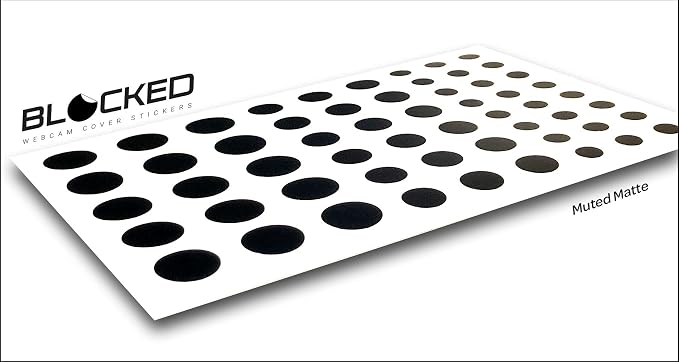 Stackable Webcam/Camera Vinyl Covers | 57 Low-Tack Restickable Webcam Sticker | - Image 3