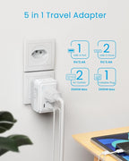 2 Pack Brazil Power Adapter, VINTAR Foldable Type N Plug Adapter - Image 4