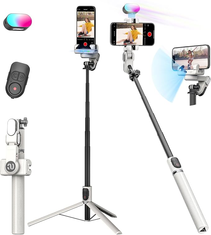 Smartphone Gimbal Stabilizer, Smart Face Tracking Tripod Without APP - 4 in 1 by AOCHUAN