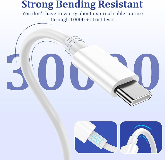 Long USB C Cable 10ft Fast Charging, - Image 7