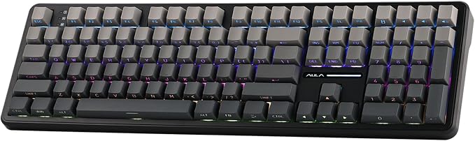 EPOMAKER Aula F108 Wireless Gaming Keyboard, Full Size Mechanical Keyboard by EPOMAKER