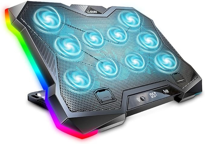 G-STORY Gaming Laptop Cooling Pad, RGB Lights Laptop Cooler by G-STORY