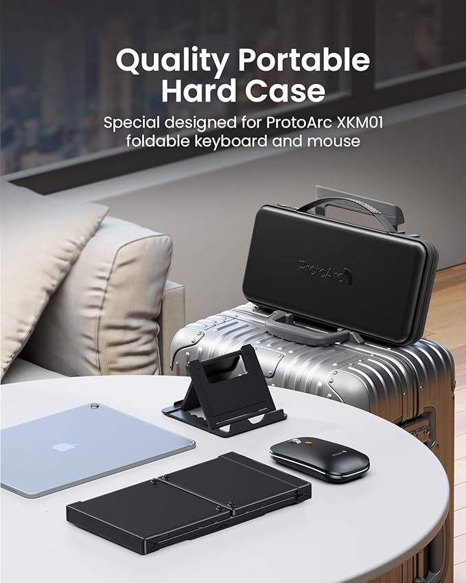 ProtoArc Foldable Keyboard and Mouse, XKM01 True Full-Size Folding Bluetooth - Image 3