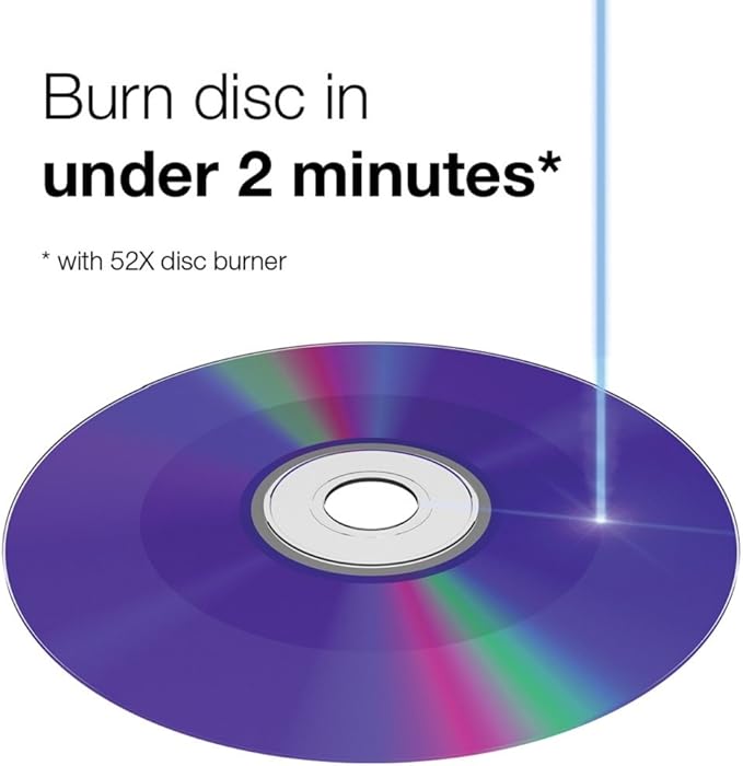 Verbatim CD-R 700MB 52X DataLifePlus White Inkjet Printable, Hub Printable - Image 4