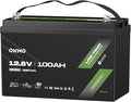 12V 100Ah LiFePO4 Lithium Battery, Built-in 100A BMS by OKMOBeYourHomePowerBackup