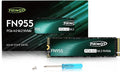 FN955 4TB NVMe SSD M.2 2280 PCIe Gen4x4, 3D NAND TLC Flash Internal Solid State by Fikwot