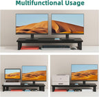 Dual Monitor Stand Riser, 39Inch Large Monitor Stands - Image 4