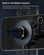 iOttie Velox Mini MagSafe Compatible Air Vent Car Mount in Midnight Blue - Image 6