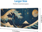 Gaming Mouse Pad, Large Non-Slip Rubber Base Mousepad, Keyboard Mouse Mat - Image 4
