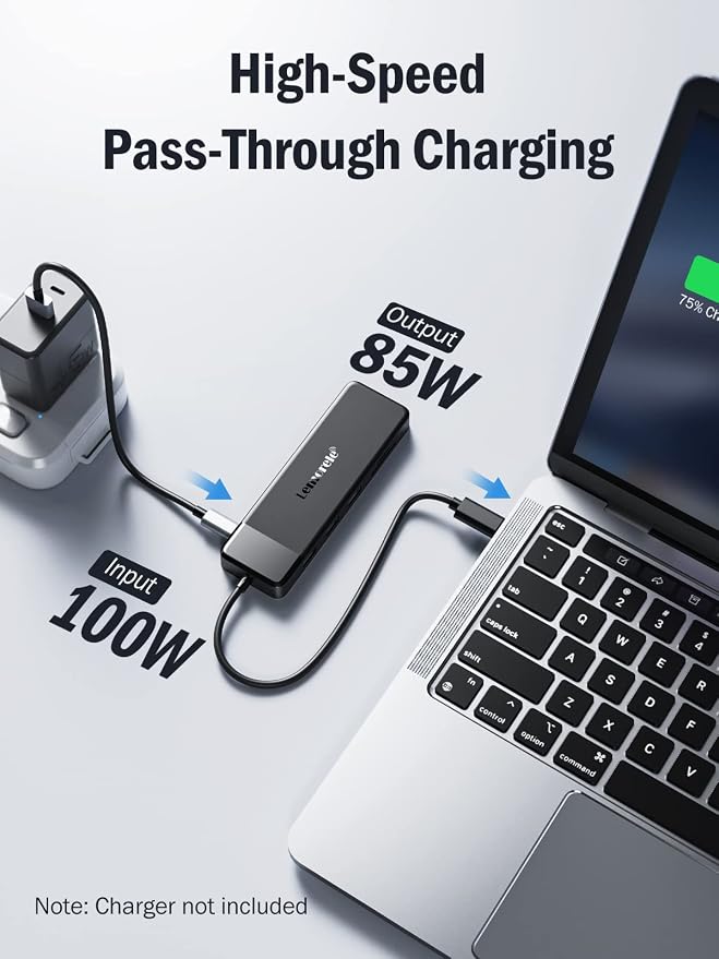 Lemorele USB C Docking Station for Laptop, 10 in 1 Triple Display Monitors - Image 7