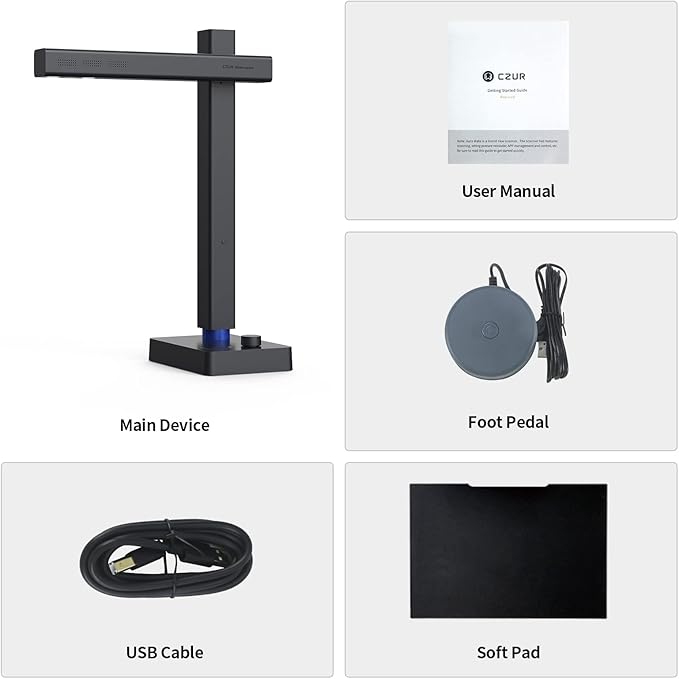 CZUR Shine800 Pro Portable Document Scanner, 8MP Document Camera, OCR - Image 7