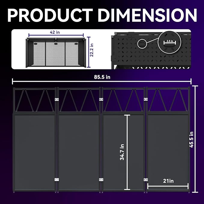 Portable DJ Booth T able, Foldable DJ Table Stand Portable - Image 4