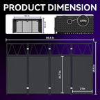 Portable DJ Booth T able, Foldable DJ Table Stand Portable - Image 4