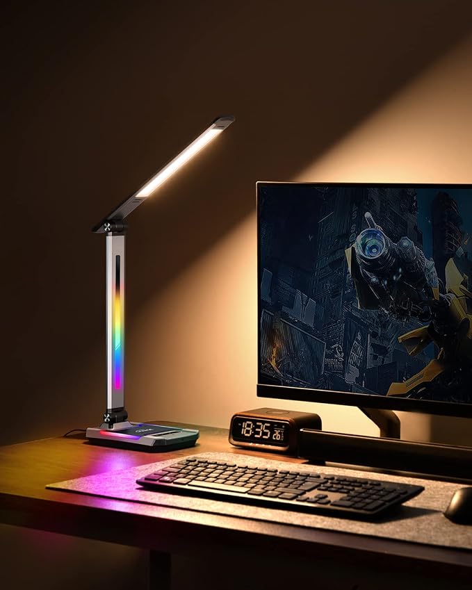 WILIT Gaming Desk Lamp, Music Sync Color Changing Rhythm Light - Image 6
