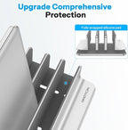 OMOTON Vertical Laptop Stand, Desktop Aluminum Mac Book Stand - Image 3