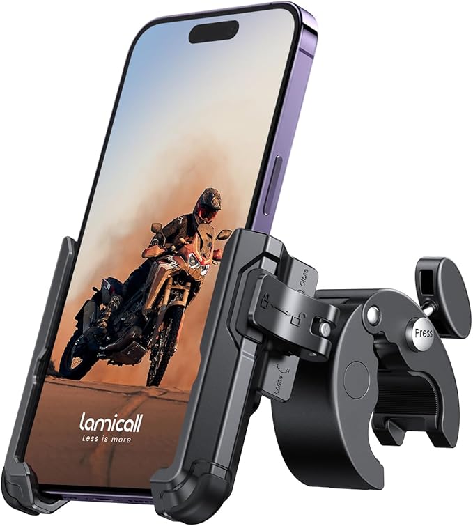 Lamicall Motorcycle Phone Mount Holder by Lamicall