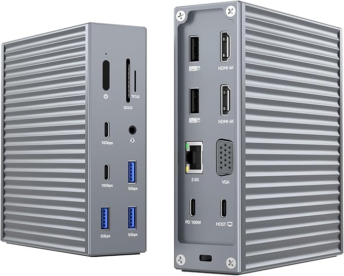 ACASIS USB C Docking Station Dual Monitor, 16-in-1 Laptpop Docking Station by ACASIS