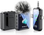 3-in-1 Microphone for iPhone: Wireless Lavalier Microphone for Camera & Android by MENERESAS