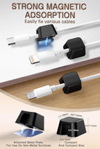 Maveek Magnetic Cord Clips, Cable Holder Magnet Silicone Cord Organizer - Image 6