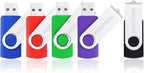 KOOTION 5 Pack 32GB USB 3.0 Flash Drives Swivel USB Stick Thumb Drives by KOOTION