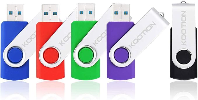 KOOTION 5 Pack 32GB USB 3.0 Flash Drives Swivel USB Stick Thumb Drives by KOOTION