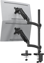 MOUNTUP Vertical Dual Monitor Mount Holds 4.4-17.6lbs, Dual Monitor Stand by MOUNTUP
