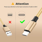 USB C Multi Charging Cable, 3 in 1 Charging Cable Nylon Braided USB-C Multiple - Image 7