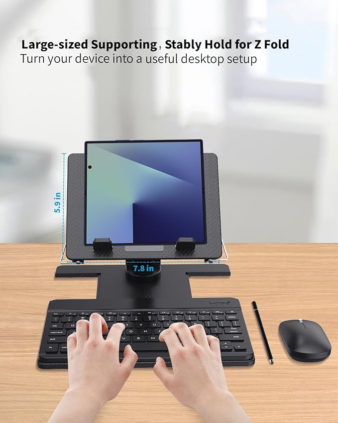 Desk Stand and Bluetooth Keyboard Combo - Image 3