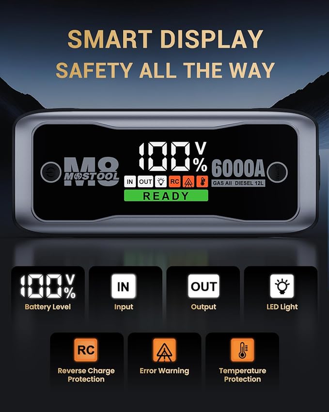 MOSTOOL M8 6000A Car Battery Jump Starter - Image 3